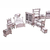 Kit Casinha Bonecas Polly Mirian + 34 Moveis P+b Darama - Industria Fenix