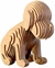 Quebra cabeça 3d cachorro decoração ornamento enfeite - comprar online