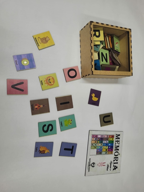 JOGO MEMORIA FIGURAS E LETRAS
