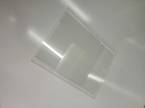 Quadro Avisos Acrílico Cristal a4 cm com 1 bolsas