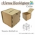 Urna ECOLÓGICA Sorteio Caixa Sugestões Cubo 20 Cm X 20 MDF