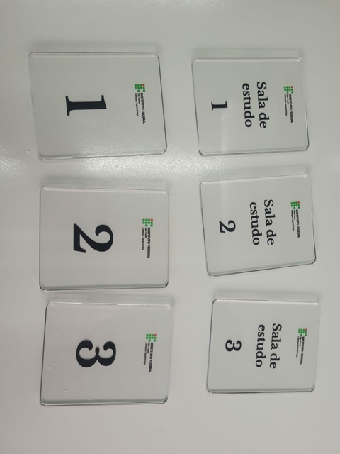 Placa identificação numérica para porta acrilico 4mm Altura 10 Cm Largura 8 Cm