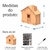 Imagem do Cofre Guardar Dinheiro Woodbox Japones KAKEBO BANCO CASA P