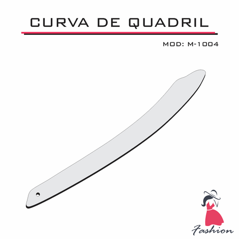Curva Quadril Molde Alfaiate Corte Costura 1004 Acríli Fenix