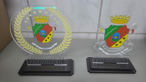 trofeu acrilico diversos