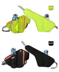 Riñonera Deportiva Soporte para Botella Tiras Reflectantes Verde - comprar online