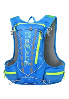 Mochila Chaleco con Bolsa de Hidratación 15L Trekking Running Trail Celeste - comprar online