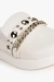 Mule clog esferas douradas Vizzano branca - Pulo da Gata Shoes | Calçados Femininos