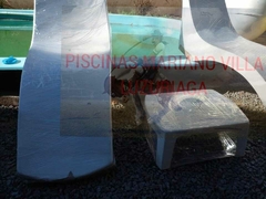 MESA RATONA DE FIBRA DE VIDRIO PARA: REPOSERA SOLARIUM PLAYA HUMEDA Y SILLON SOLARIUM , EXTERIOR INTERIOR. ENVIO A CARGO DEL COMPRADOR - piscinas mariano