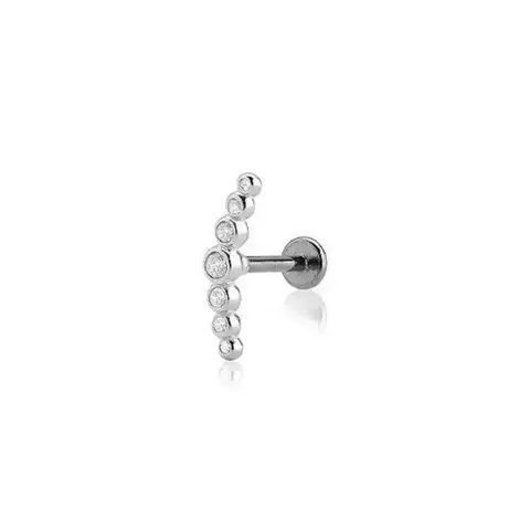 Piercing Furo Pedras Zircônias Cluster