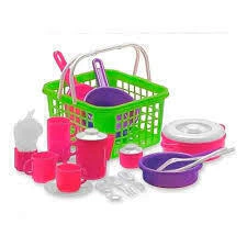JUEGO DE COCINA Y TE EN CANASTA - 32 PIEZAS DURAVIT