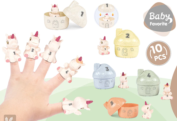 JUEGO PARA BEBE DEDOS ESCONDIDOS - UNICORNIO