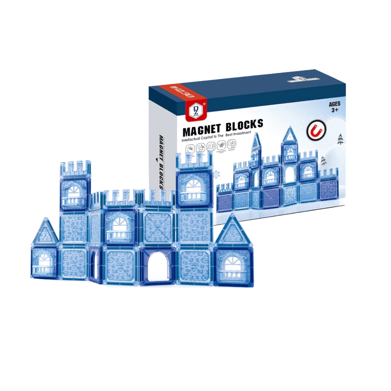 Bloques Magneticos Castillo de Hielo 28 piezas- MAGNET BLOCKS