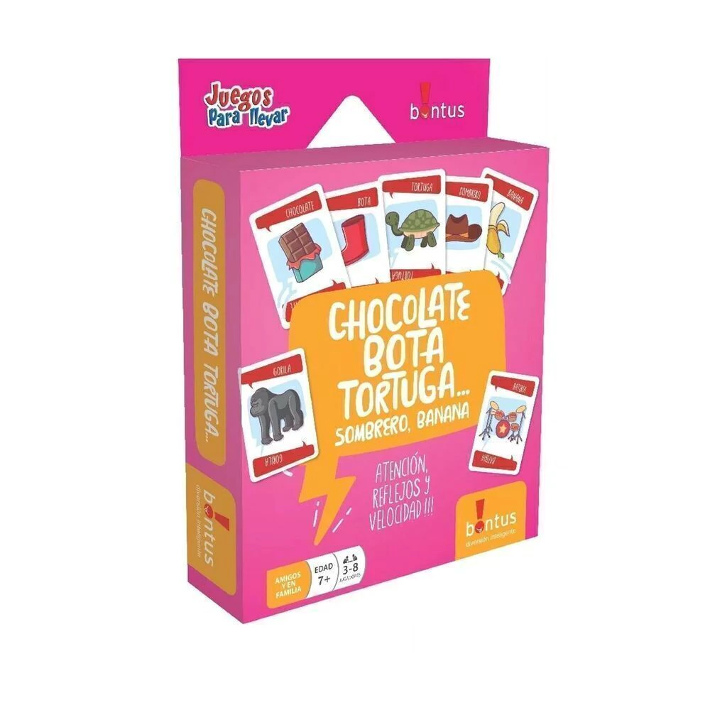 JUEGO DE CARTAS BONTUS - CHOCOLATE, BOTA, TORTUGA