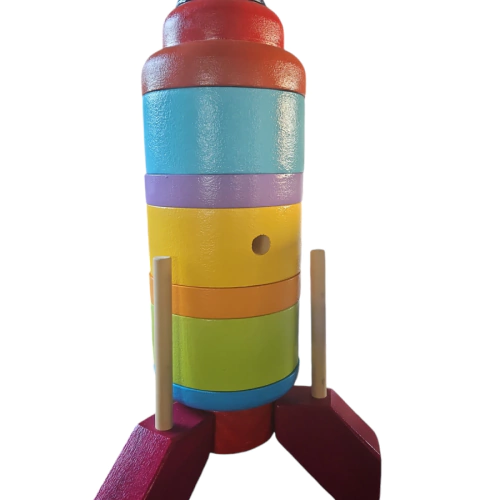 COHETE DE MADERA ENCASTRABLE MONTESSORI