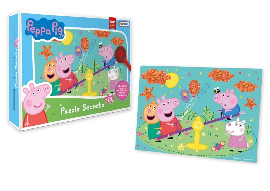 PEPPA PIG - ROMPECABEZAS CON LUPA 48 PIEZAS