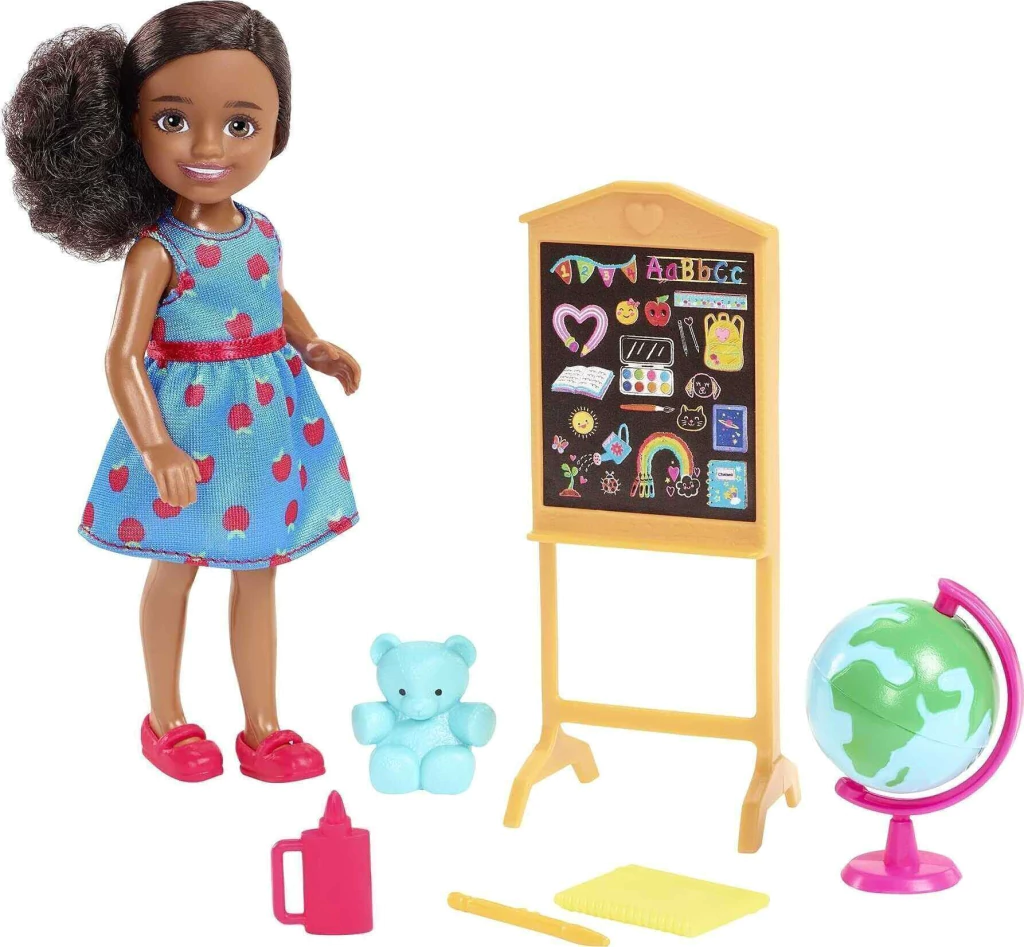 MUÑECA BARBIE CHELSEA PROFESIONES MAESTRA