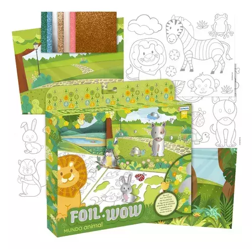 FOIL WOW ARTE MUNDO ANIMAL