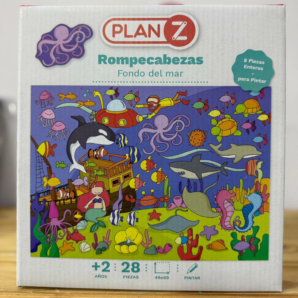 FONDO DEL MAR - PLAN Z PUZZLE DE PISO 28 PIEZAS