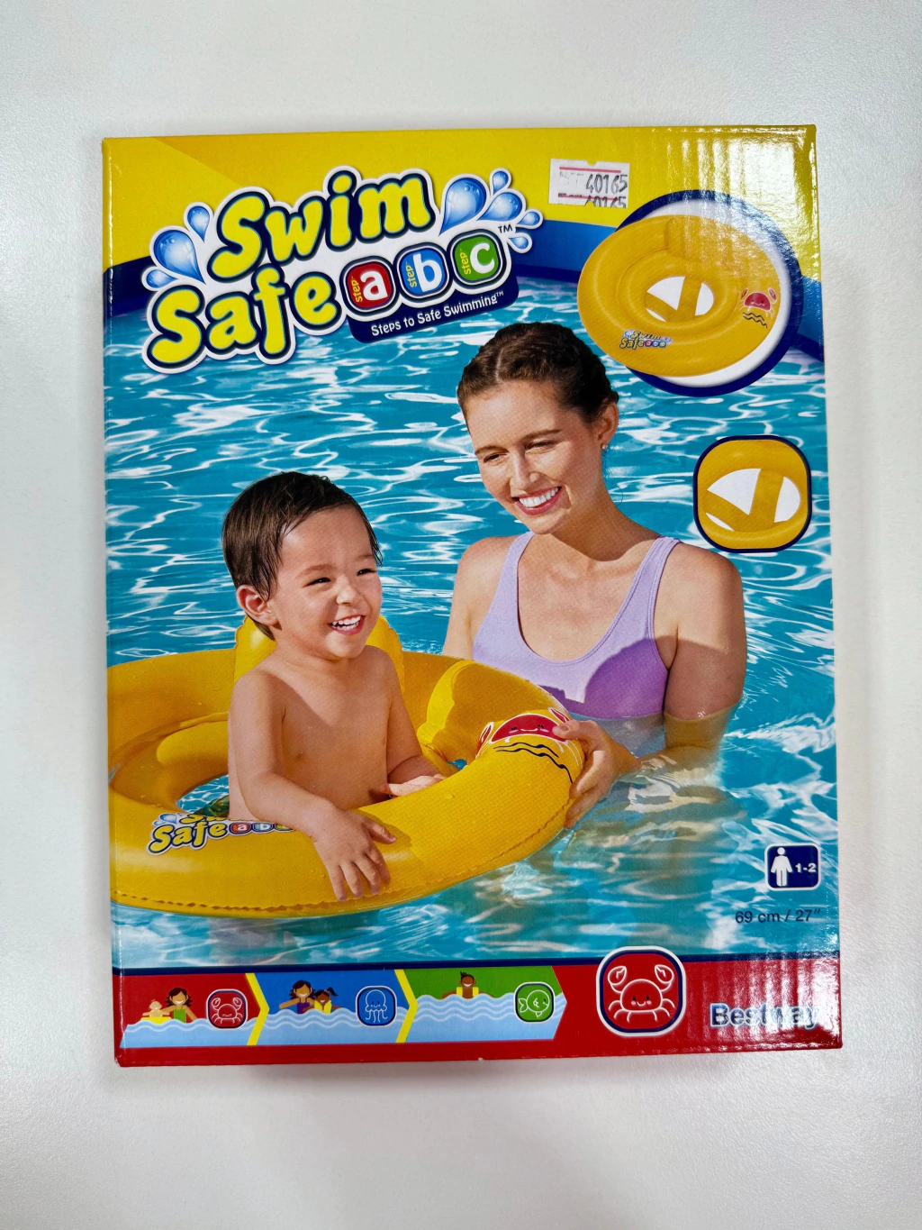 Salvavidas Inflable Doble Anillo, 1 A 2 Años Bestway Amarillo