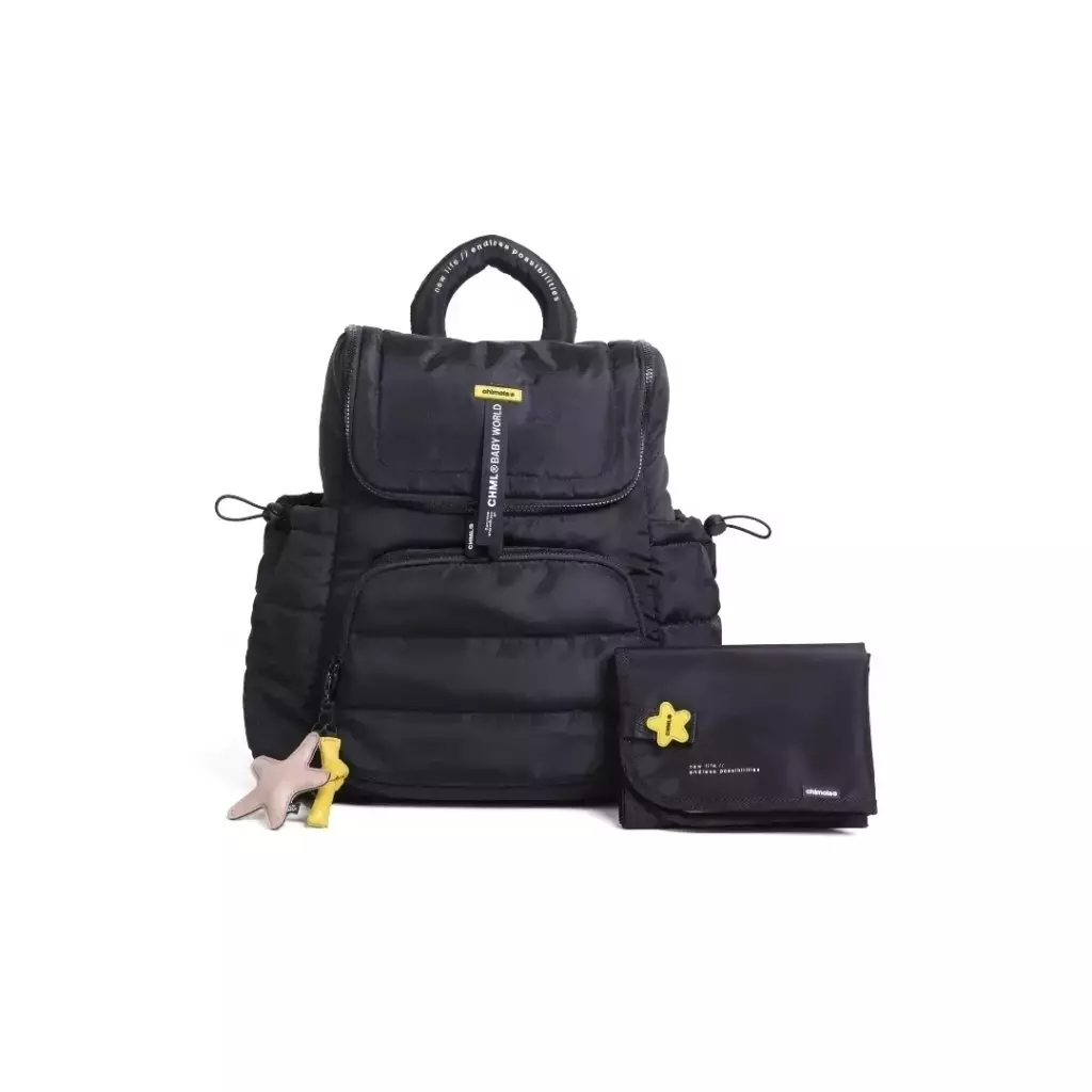 MOCHILA MATERNITY BABY WORLD BLACK