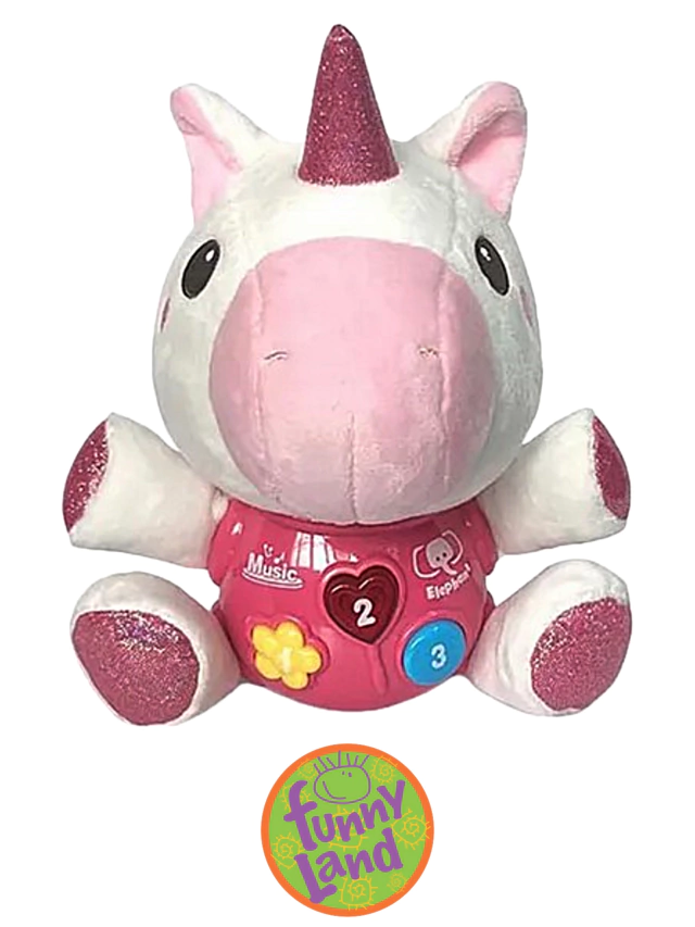 PELUCHE UNICORNIO CON SONIDO FUNNY LAND