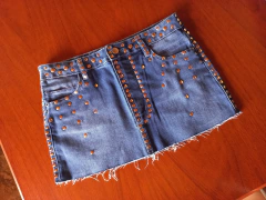 mini denim silver customizada