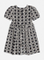 Vestido Mangas Curtas Jacquard Corações Xadrez Momi - comprar online
