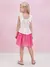 Conjunto Saia em Tule e Bata com Laço Animê na internet