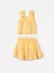 Conjunto Saia em Linho e Bata Linho Laço Animê - Caramello Moda Infantil e Adolescente
