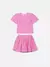Conjunto Saia e Blusa Estampa Coração Trançado Animê - comprar online