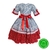 Vestido Festa Junino Infantil Nathália - Luxo, tricoline 100% Algodão