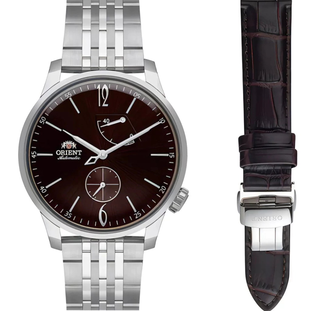 Relógio Orient Superior Automático - Yn8ss001 N2sx Aço/couro