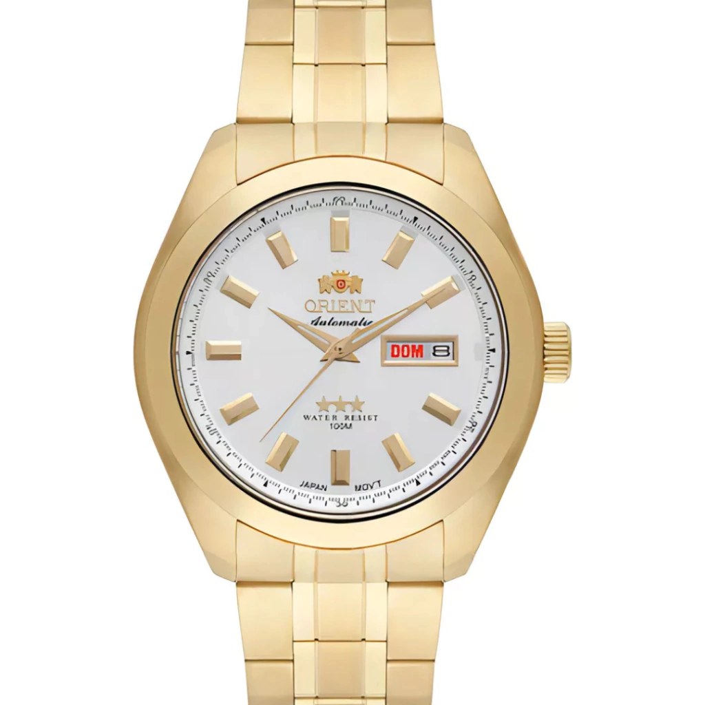 Relógio Orient Masculino Automático Dourado 469gp075f S1kx