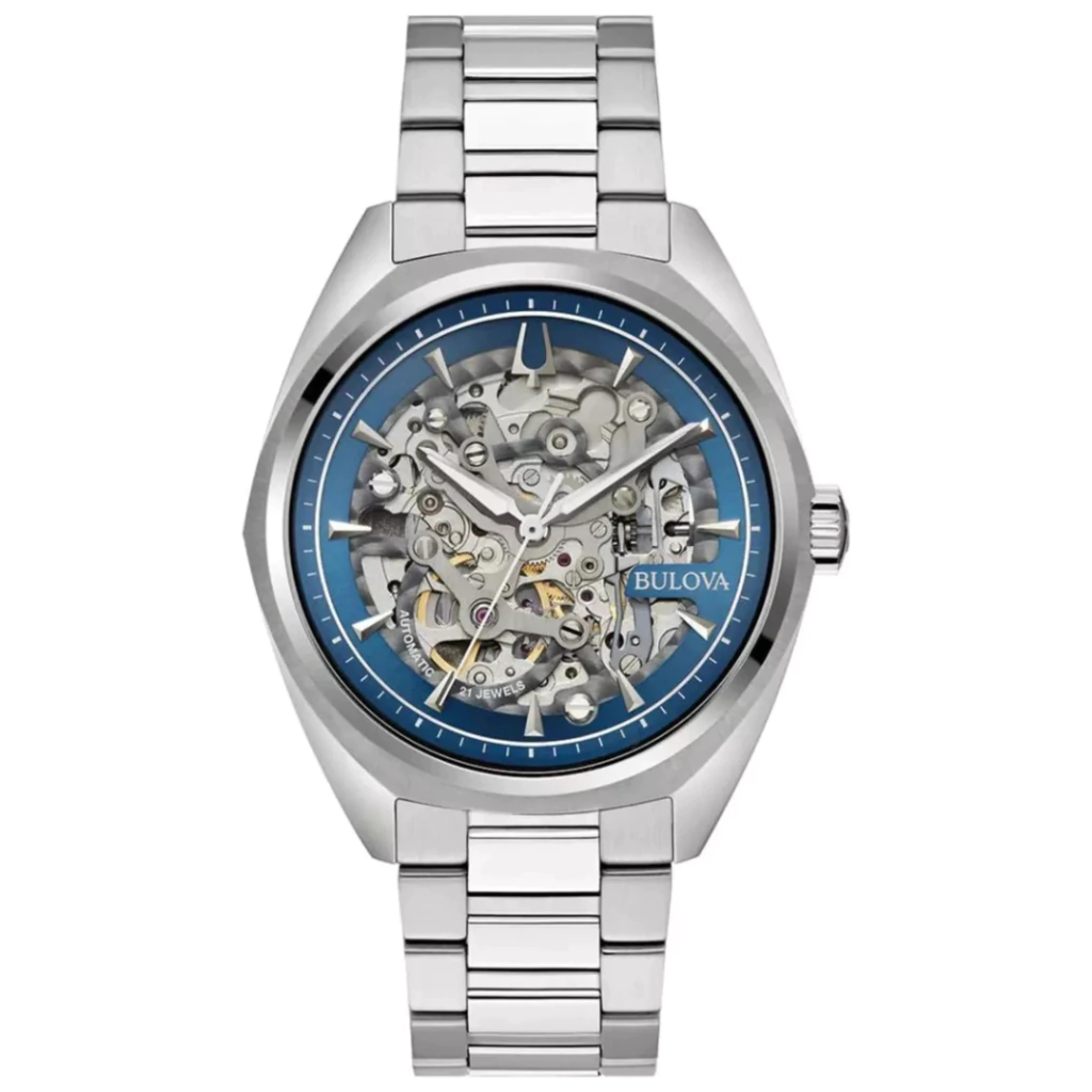 Relógio Bulova Masculino Automático Surveyor Skeleton 96a292