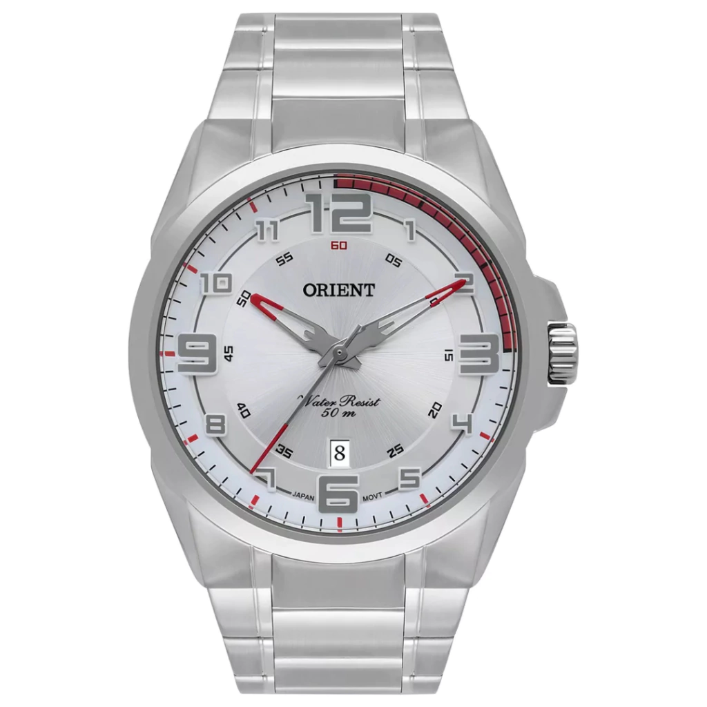 Relógio Masculino Orient Mbss1436 S2sx Casual Prateado