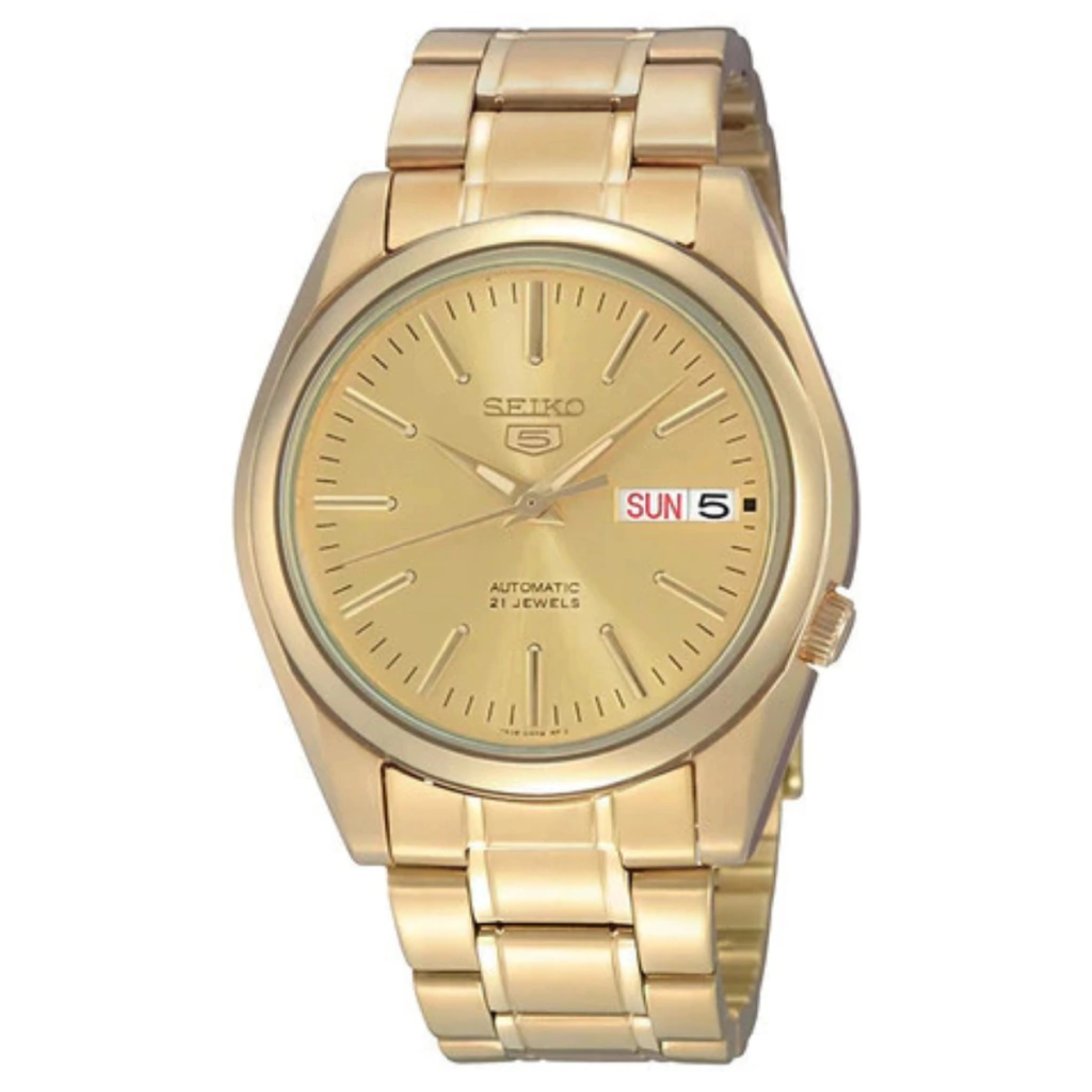 Relogio Seiko Automático Dourado - Snkl48b1 C1kx