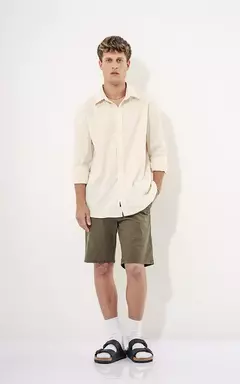 CAMISA LINO BADGER CRUDO