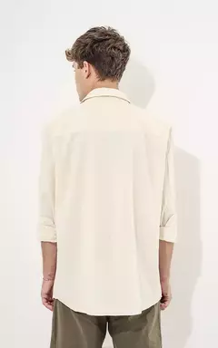 CAMISA LINO BADGER CRUDO - comprar online