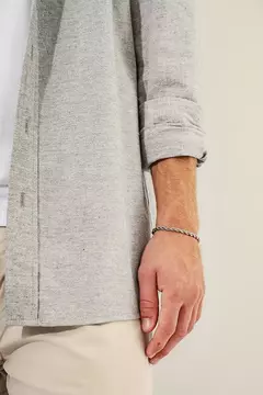 CAMISA LINO BADGER GRIS en internet