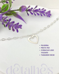 Pulseira Coração Vazado - comprar online
