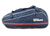 Bolso raquetero Wilson 3PK Team 2025 azul con detalles en rojo y blanco, ideal para transportar raquetas de tenis.