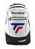 Mochila Tecnifibre Tour Endurance 25 color blanca con detalles en negro, logo grande al frente y cierre superior, ideal para deportes y accesorios.