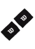 Muñequera Wilson W - Negra - comprar online