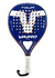 Paleta de pádel Vairo Tour 6.3 azul con detalles en blanco y naranja, diseño moderno y grip blanco, ideal para jugadores de todos los niveles.