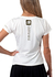 Remera Royal Dry Fit Roma Pro Mujer - Blanca/Militar - Mayorista Empire Padel