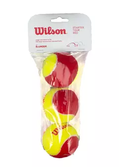 Tubos de Pelota Wilson Starter Tour Red x3