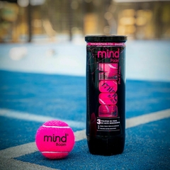 Tubo de Pelotas Mind Padel Boom Pink Edition - comprar online