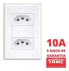 2 TOMADAS PADRAO 2P+T DIST 10A C/P EV