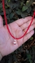 Choker De Prata Com Cristais Coral Com Concha Resina Coral - comprar online